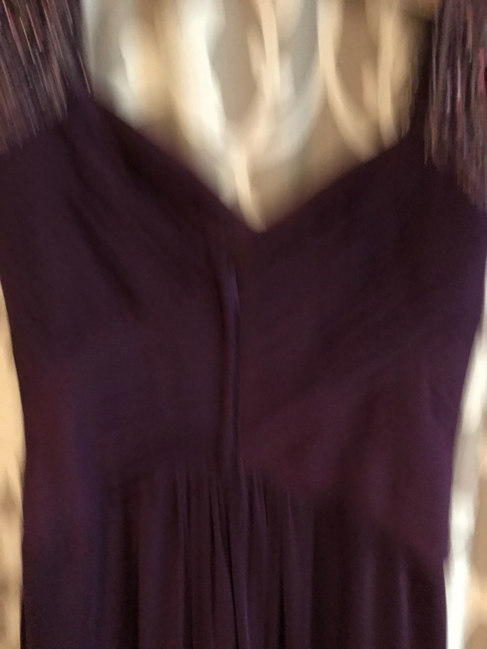 MGNY Sequin Cap Sleeve Gown in Deep Plum 10 - Picture 3 of 7